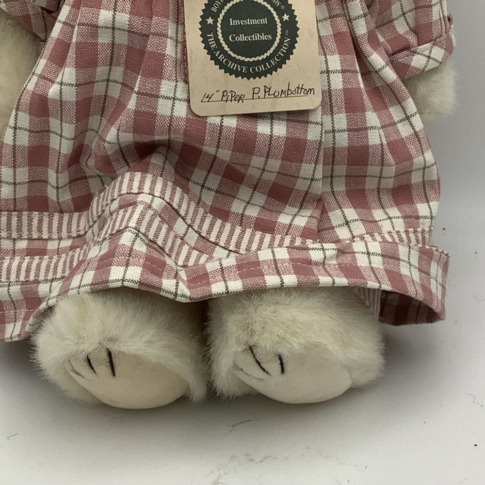 Vintage The Boyds Collection Piper P. Plumbottom Plush Bear - Picture 5 of 12